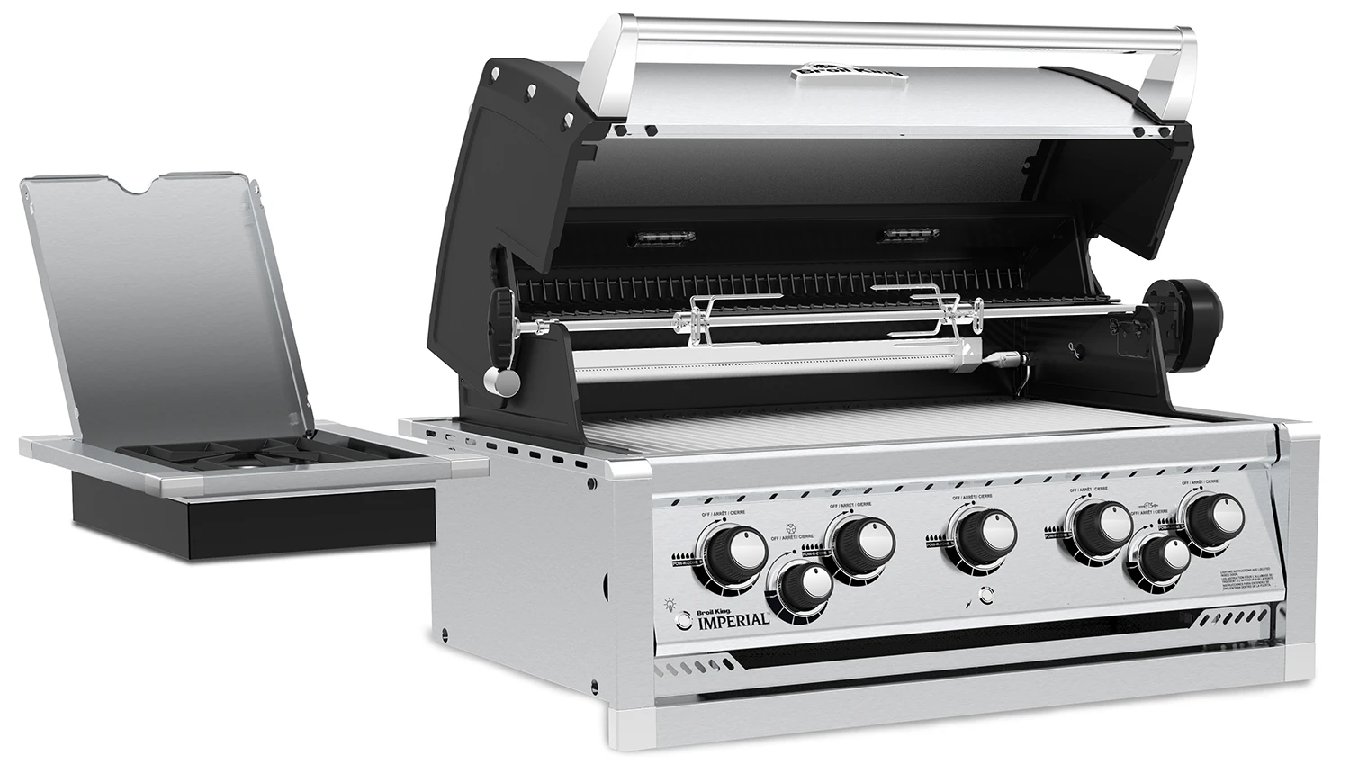 Broil King Imperial 590 PRO Einbaugrill Mit Drehspieß + Seitenbrenner - Modell 2023 5 Broil King Imperial 590 PRO Einbaugrill Mit Drehspieß + Seitenbrenner - Modell 2023 – Bild 3
