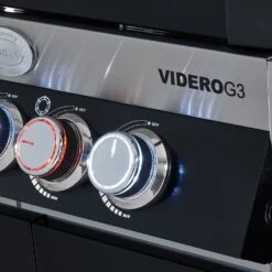 Rösle Gasgrill Videro G3 Schwarz - Modell 2023 Inkl. Abdeckhaube -Grillen im Freien 25519 02 Gasgrill BBQ Station Videro G3 schwarz 50mbar