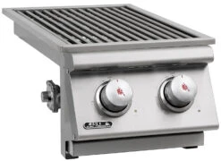 BULL Einbau Seitenbrenner Double / Edelstahl / Slide-In -Grillen im Freien BULL Einschub Seitenbrenner Double Side links