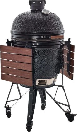 The Bastard Keramikgrill Classic Large - Complete - Schwarz Glänzend - Modell 2023 16 The Bastard Keramikgrill Classic Large - Complete - Schwarz Glänzend - Modell 2023 -Grillen im Freien Bastard Grill Large Complete Tische abgeklapptBC201