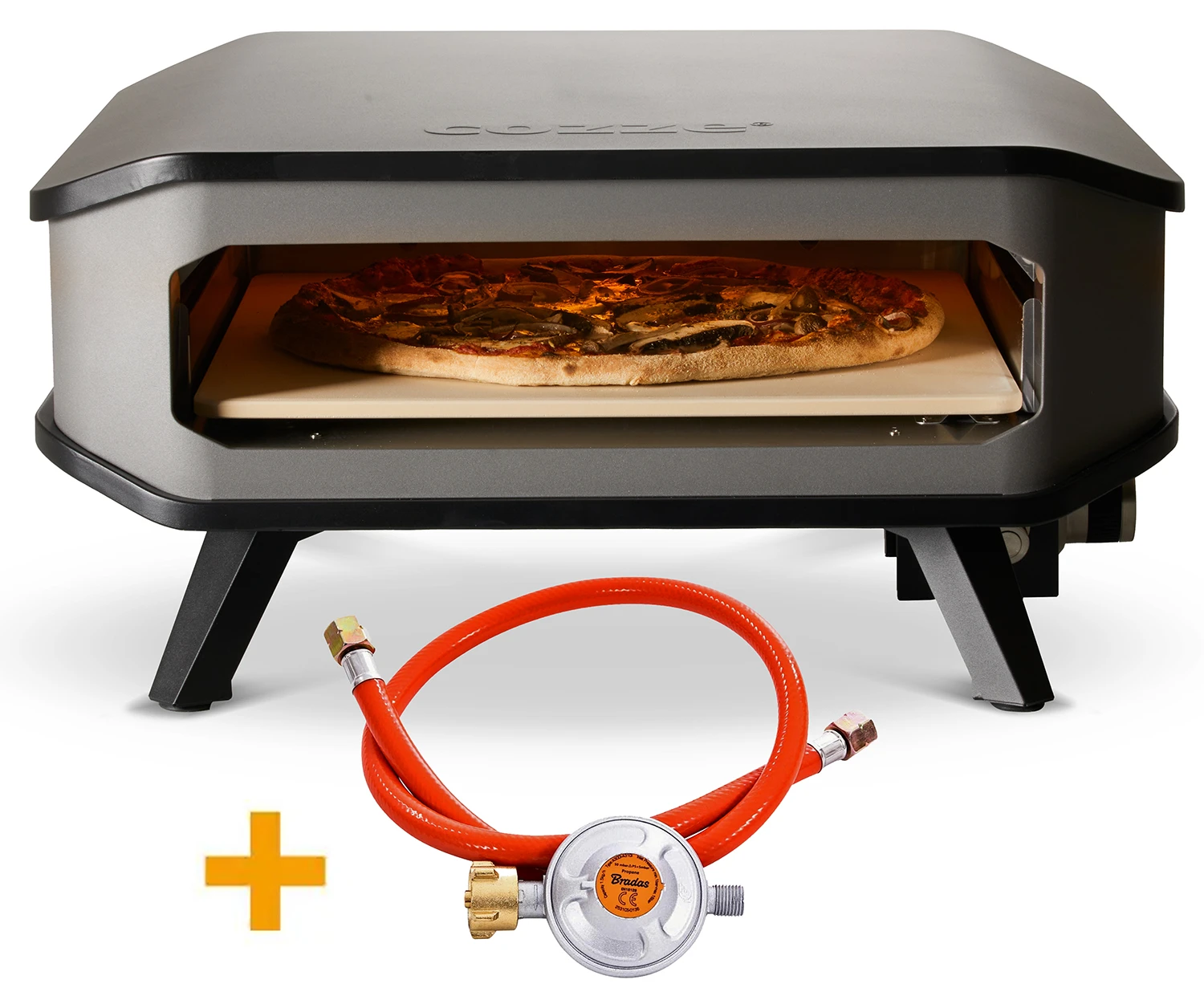 COZZE Pizzaofen Gas 42,5 Cm (17") - Inkl. Pizzastein 3 COZZE Pizzaofen Gas 42,5 Cm (17") - Inkl. Pizzastein