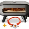 COZZE Pizzaofen Gas 34 Cm (13") Mit Thermometer - Inkl. Pizzastein