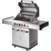 Enders Gasgrill Kansas II Pro 3 SIK Turbo -Grillen im Freien Enders Gasgrill Kansas II Pro 3 SIK Turbo 8713 Deckel offen