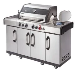Enders Gasgrill Kansas II Pro 4 SIK Profi Turbo 21 Enders Gasgrill Kansas II Pro 4 SIK Profi Turbo -Grillen im Freien Enders Gasgrill Kansas II Pro 4 SIK Profi Turbo Seitenkocher