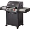 Enders Gasgrill Monroe Black Pro 3 K Turbo -Grillen im Freien Enders Gasgrill Monroe Black Pro 3 K Turbo Seitenablage