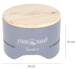 Feuerhand Tischgrill Tamber Blau -Grillen im Freien Feuerhand Tamber Tischgrill Blau Abmessungen