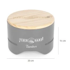 Feuerhand Tischgrill Tamber Schwarz -Grillen im Freien Feuerhand Tamber Tischgrill schwarz Abmessungen