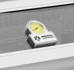 Grillfürst G401G Borussia Dortmund Edition 4-Brenner Edelstahl - Einbaugrill Mit Gusseisen Rosten -Grillen im Freien Grillfuerst BVB Logo Deckel Edelstahl