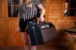 Grillfürst G201E 2-Brenner Gasgrill Portabel V2 - Campinggrill / Balkongrill 50mbar -Grillen im Freien Grillfuerst Camping Gasgrill G201 Transport 1