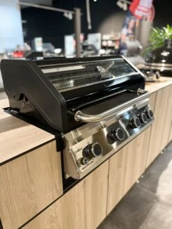 Grillfürst G490G 4-Brenner Einbaugrill - Black Edition - Mit Heckbrenner Und Gusseisen Rosten -Grillen im Freien Grillfuerst Einbaugrill G490 Outdoor Kueche
