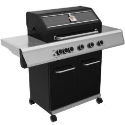 Grillfürst G510E 5-Brenner Gasgrill - 1. FC Köln Edition - Edelstahlroste -Grillen im Freien Grillfuerst G510 1FC Koeln Edition