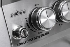Grillfürst G521G Smart Grill - Mit Automatischer Temperatursteuerung, Hochtemperaturbrenner, Heckbrenner Und Gusseisen Rosten -Grillen im Freien Grillfuerst G521E Smart Grill Bedienblende 1