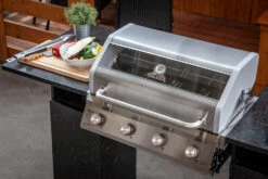 Grillfürst G401E 4-Brenner Einbaugrill Mit Edelstahl Rosten -Grillen im Freien Grillfuerst Gasgrill G401E einbau grill
