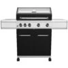 Grillfürst G410E 4-Brenner Gasgrill Mit Hochtemperaturbrenner Und Edelstahl Rosten - X-DEAL Inkl. Zubehörpaket -Grillen im Freien Grillfuerst Gasgrill G410E frontal