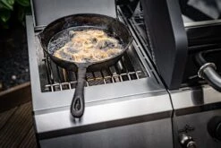 Grillfürst G510E 5-Brenner Gasgrill Mit Hochtemperaturbrenner Und Edelstahl Rosten -Grillen im Freien Grillfuerst Gasgrill G510E Gusspfanne Steakzon