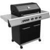 Grillfürst G510E 5-Brenner Gasgrill Mit Hochtemperaturbrenner Und Edelstahl Rosten -Grillen im Freien Grillfuerst Gasgrill G510E seitlich