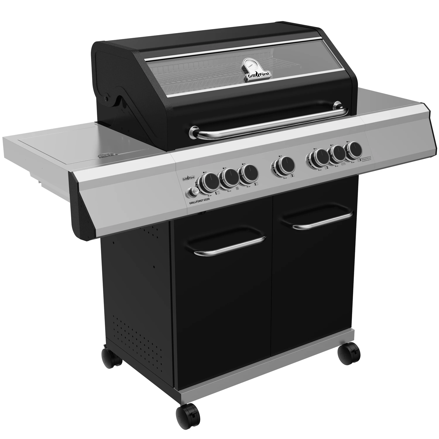 Grillfürst G520E 5-Brenner Gasgrill Mit Hochtemperaturbrenner, Heckbrenner Und Edelstahl Rosten - X-DEAL Inkl. Zubehörpaket 4 Grillfürst G520E 5-Brenner Gasgrill Mit Hochtemperaturbrenner, Heckbrenner Und Edelstahl Rosten - X-DEAL Inkl. Zubehörpaket – Bild 2
