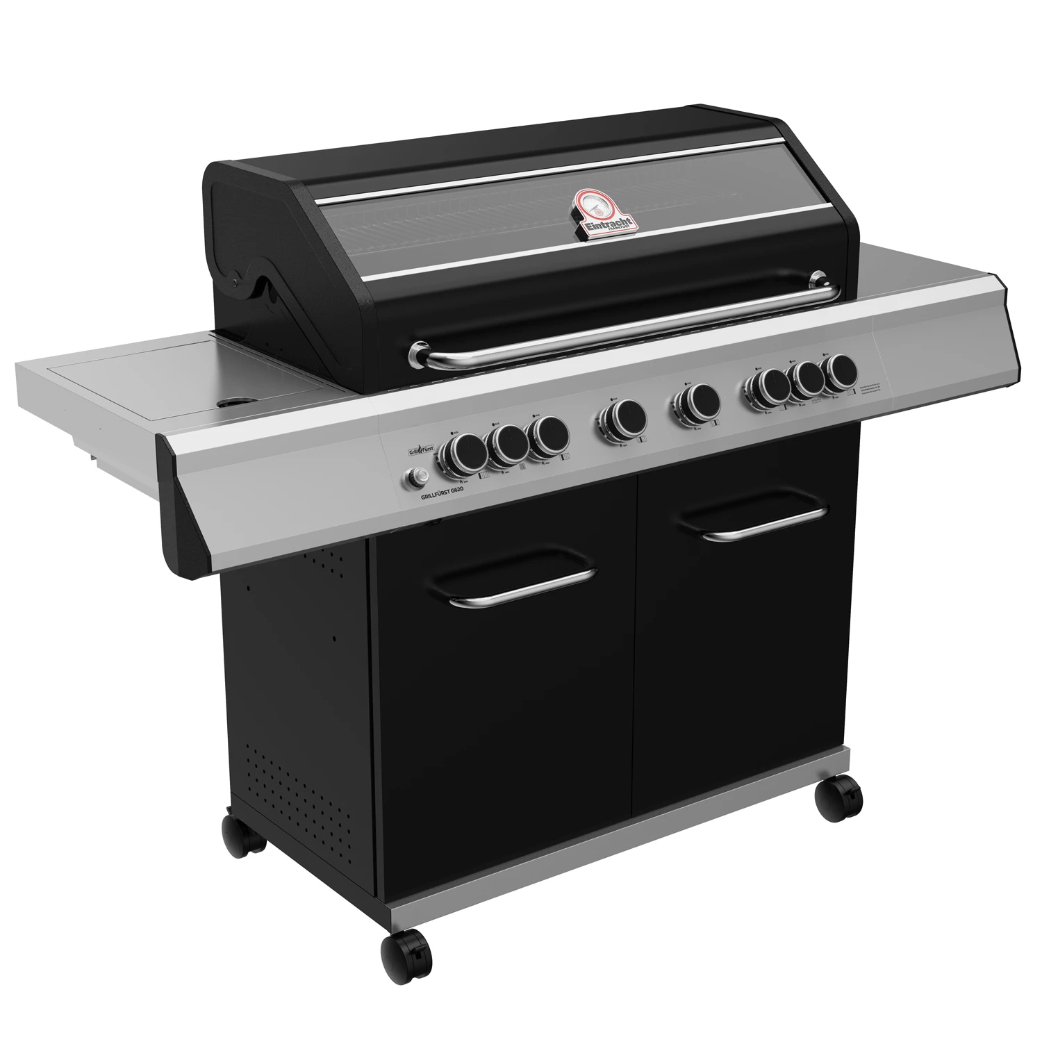 Grillfürst G620E 6-Brenner Gasgrill - Eintracht Frankfurt Edition - Edelstahlroste 3 Grillfürst G620E 6-Brenner Gasgrill - Eintracht Frankfurt Edition - Edelstahlroste