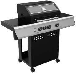Grillfürst S330G 3-Brenner Gasgrill Mit Seitenkocher Und Gusseisen Rosten - Inkl. Gasgrill Einsteigerpaket -Grillen im Freien Grillfuerst S 330 Gasgrill Seitenkocher Gussroste seite