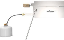 Knister Edelstahl-Gasgrill - Ausziehbarer Kompaktgrill -Grillen im Freien Knister Edelstahl Gasgrill Kompaktgrill Logo
