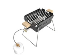 Knister Gasgrill - Ausziehbarer Kompaktgrill 24 Knister Gasgrill - Ausziehbarer Kompaktgrill -Grillen im Freien Knister Gasgrill zusammengeschoben