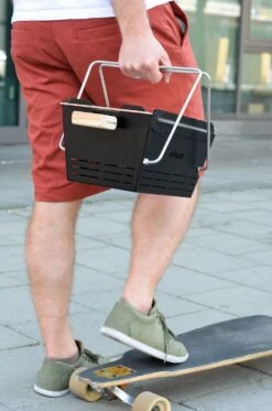 Knister Grill Original - Ausziehbarer Holzkohle Kompaktgrill -Grillen im Freien Knister Grill leichter Transport unterwegs