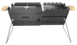 Knister Grill Original - Ausziehbarer Holzkohle Kompaktgrill -Grillen im Freien Knister Kompaktgrill Holzkohlegrill