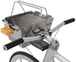 Knister Grill Premium - Ausziehbarer Holzkohle Kompaktgrill -Grillen im Freien Knister Premium Fahrrad