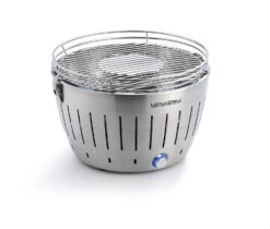 LotusGrill Classic - Holzkohle Tischgrill - Metallicsilber Inkl. Tasche