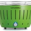 LotusGrill S - Holzkohle Tischgrill - Limettengrün Inkl. Tasche -Grillen im Freien LotusGrill S Tischgrill Limettengruen GR 280 gross