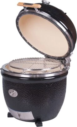 Monolith Grill LeCHEF BBQ GURU - PRO-Serie 2.0 Schwarz - OHNE Gestell Und Seitentische - Inkl. UltraQ Controller Set -Grillen im Freien Monolith Keramik Grill BBQ Guru Le Chef PRO Serie 2 0 129031 3 1688034762