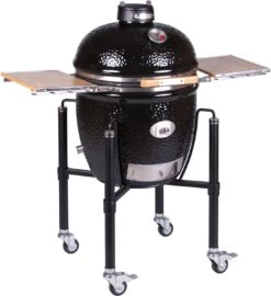 Monolith Grill CLASSIC PRO-Serie 2.0 Schwarz - MIT Gestell Und Seitentischen -Grillen im Freien Monolith Keramik Grill Classic PRO Serie 2 0 121001 black 3