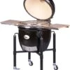 Monolith Grill LeCHEF PRO-Serie 2.0 Schwarz - MIT Gestell Und Seitentischen -Grillen im Freien Monolith Keramik Grill Le Chef PRO Serie 2 0 121030 black 2