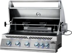Napoleon 700-Series 38" BIG38 Edelstahl Einbaugrill Inkl. Drehspieß - Modell 2023 -Grillen im Freien Napoleon Einbaugrill 700 Series BIG38 Drehspiess Forken