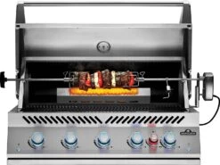 Napoleon 700-Series 38" BIG38 Edelstahl Einbaugrill Inkl. Drehspieß - Modell 2023 -Grillen im Freien Napoleon Einbaugrill 700 Series BIG38 Edelstahl Rotisserie Schaschlik