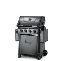 Napoleon Freestyle 425 Gasgrill, Graphit - Modell 2023 - X-DEAL Inkl. Abdeckhaube Und Gussplatte -Grillen im Freien Napoleon Freestyle 425 Gasgrill Seiten abgeklappt 1