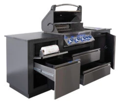 Napoleon Outdoor Küche Oasis Compact 105 Mit Prestige 500 Einbaugrill Und Einbau Sizzle Zone - Inkl. Arbeitsplatte Aus Feinsteinzeug -Grillen im Freien Napoleon Oasis Compact P500 Kuechenrollenhalter Muelleimerschrank 3 1678963773