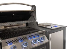 Napoleon Outdoor Küche Oasis Compact 105 Mit Prestige 500 Einbaugrill Und Einbau Sizzle Zone - Inkl. Arbeitsplatte Aus Feinsteinzeug -Grillen im Freien Napoleon Oasis Compact P500 mit Sizzle Zone Seitenbrenner Set