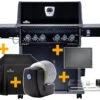 Napoleon Rogue SE 525 Gasgrill - All-black - Mit Sizzle Zone Und Heckbrenner - Grillfürst Edition Inkl. Grill Control Und Zubehörpaket - Smart Deal - Modell 2022 -Grillen im Freien Napoleon Rogue Smart Grill Grillplatte Drehspiess Abdeckhaube 0 1671185021
