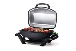 Napoleon TravelQ PRO285E Elektrogrill - Modell 2023 -Grillen im Freien Napoleon TravelQ pro285e Elektrogrill side deckel offen