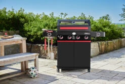 Rösle Videro G4-S VARIO+ Schwarz Gasgrill - FC Bayern Edition -Grillen im Freien Roesle FC Bayern Muenchen Grill Videro G4 S
