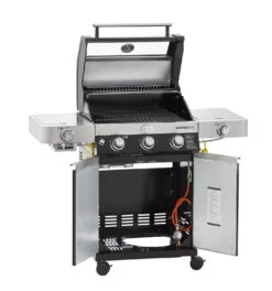 Rösle Gasgrill Videro G3-S VARIO+ Schwarz - Modell 2023 - X-DEAL Inkl. Abdeckhaube, Grillplatte Und Drehspieß -Grillen im Freien Roesle Gasgrill Videro G3 S Vario 25520 Unterschrank
