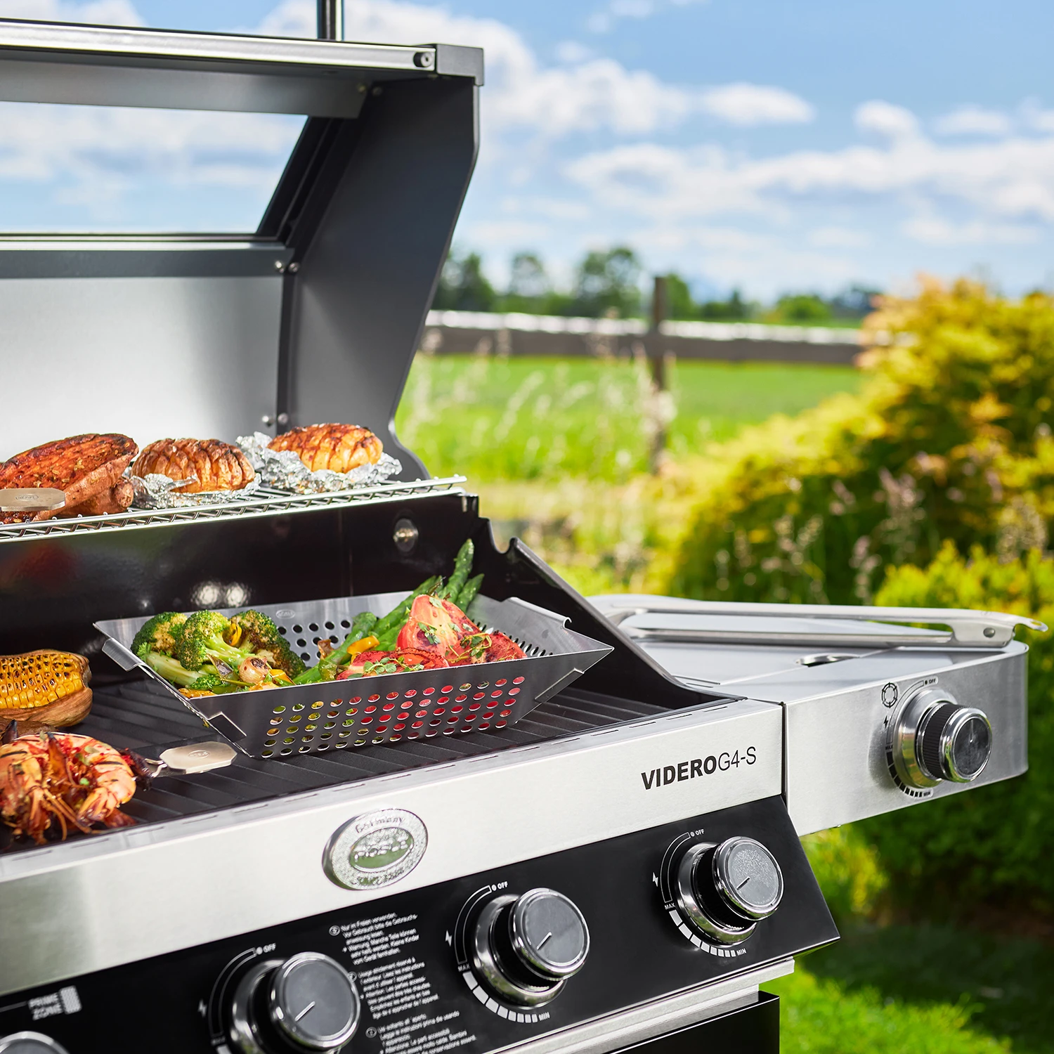 Rösle Gasgrill Videro G4-S VARIO+ Schwarz - Modell 2023 Inkl. Abdeckhaube 13 Rösle Gasgrill Videro G4-S VARIO+ Schwarz - Modell 2023 Inkl. Abdeckhaube – Bild 11