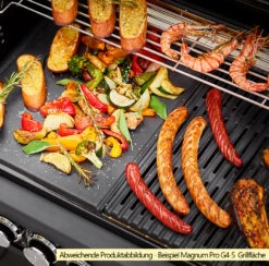 Rösle Gasgrill Magnum PRO G3 Inkl. Abdeckhaube - Modell 2023 -Grillen im Freien Roesle Magnum Pro Grillflaeche Beispiel G4 S 1