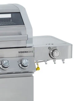 Rösle Edelstahl Gasgrill Videro G6-S VARIO+ - Limited Edition Modell 2023 - X-DEAL Inkl. Abdeckhaube, Grillplatte Und Drehspieß -Grillen im Freien Roesle Videro 25528 G6 S Edelstahl Seitenkocher abklappbar