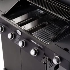 Rösle Gasgrill Videro G4-S Vario+ Nero Matt-schwarz - Modell 2023 -Grillen im Freien Roesle Videro G4 S Vario NERO matt schwarz Gusseisenroste