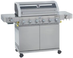 Rösle Edelstahl Gasgrill Videro G6-S VARIO+ - Limited Edition Modell 2023 - X-DEAL Inkl. Abdeckhaube, Grillplatte Und Drehspieß