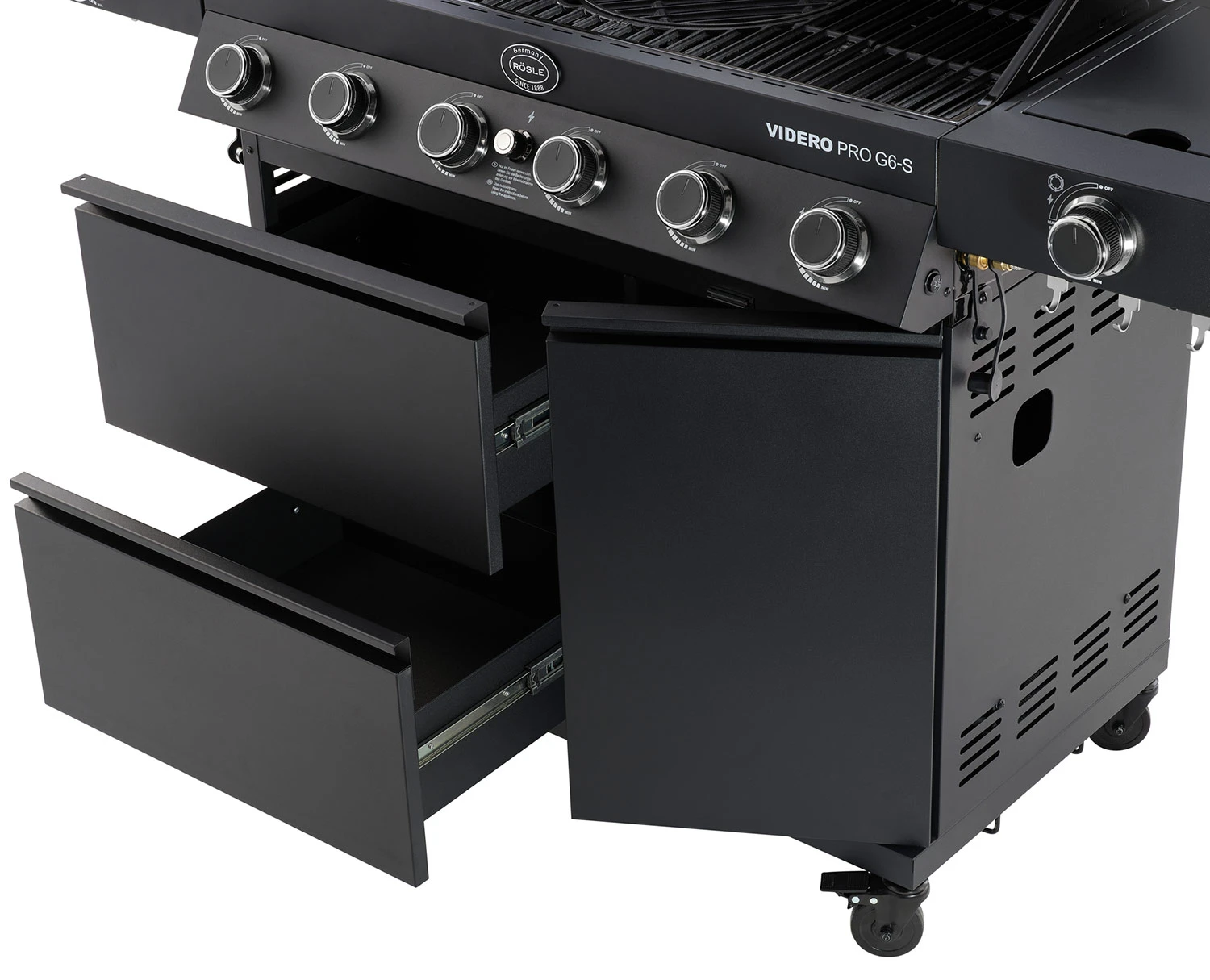 Rösle Gasgrill Videro Pro G6-S Vario+ Mattschwarz - Modell 2023 6 Rösle Gasgrill Videro Pro G6-S Vario+ Mattschwarz - Modell 2023 – Bild 4