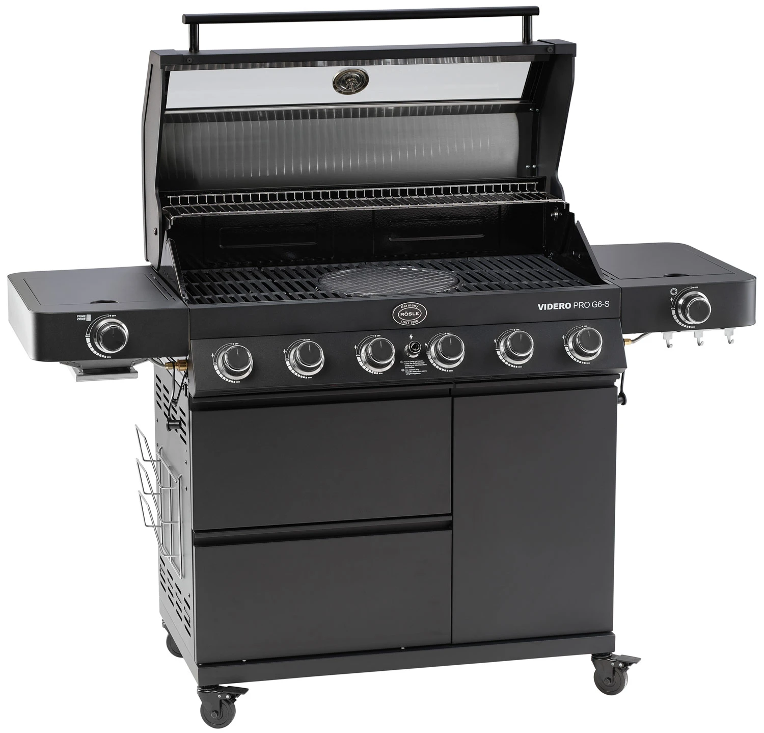 Rösle Gasgrill Videro Pro G6-S Vario+ Mattschwarz - Modell 2023 3 Rösle Gasgrill Videro Pro G6-S Vario+ Mattschwarz - Modell 2023