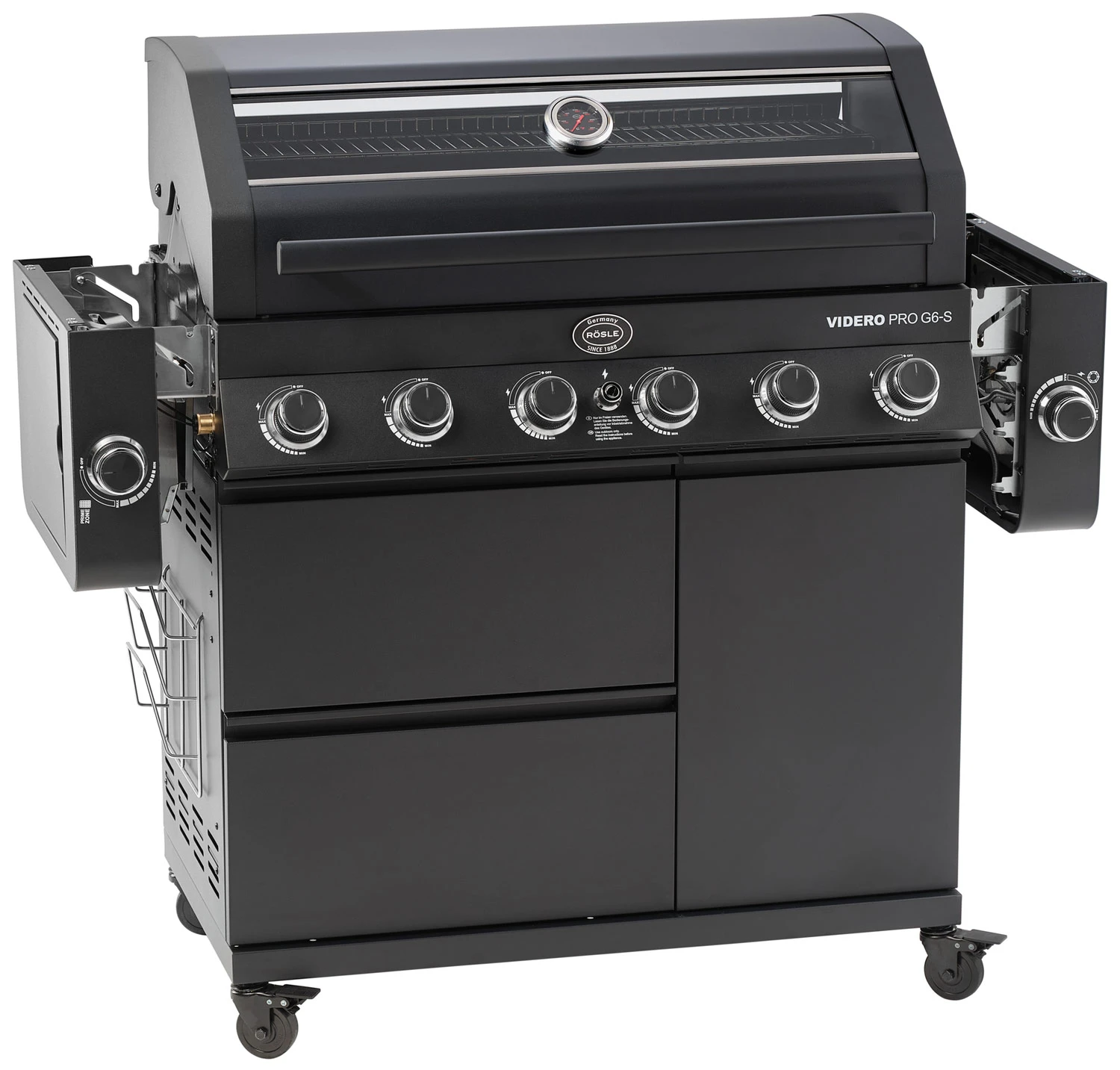 Rösle Gasgrill Videro Pro G6-S Vario+ Mattschwarz - Modell 2023 4 Rösle Gasgrill Videro Pro G6-S Vario+ Mattschwarz - Modell 2023 – Bild 2